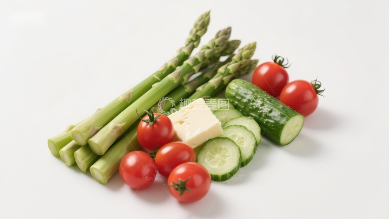 高清大图下载【趣麦麦图】新鲜蔬菜与奶酪组合