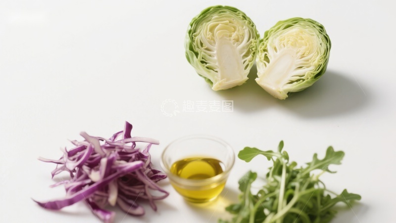 高清大图下载【趣麦麦图】新鲜蔬菜与橄榄油摆拍