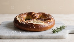 新鲜出炉的椒盐卷饼