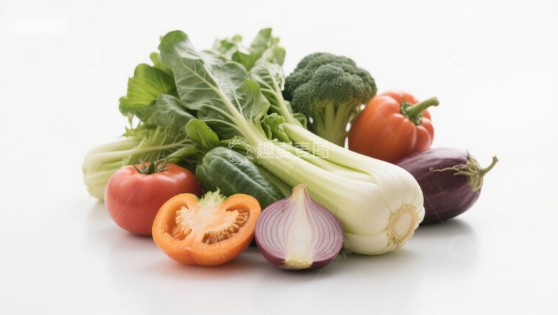 高清大图下载【趣麦麦图】新鲜蔬菜组合展示
