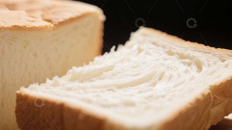 高清大图下载【趣麦麦图】新鲜面包切片特写