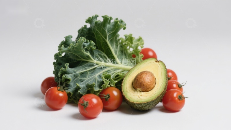高清大图下载【趣麦麦图】新鲜蔬菜与牛油果组合