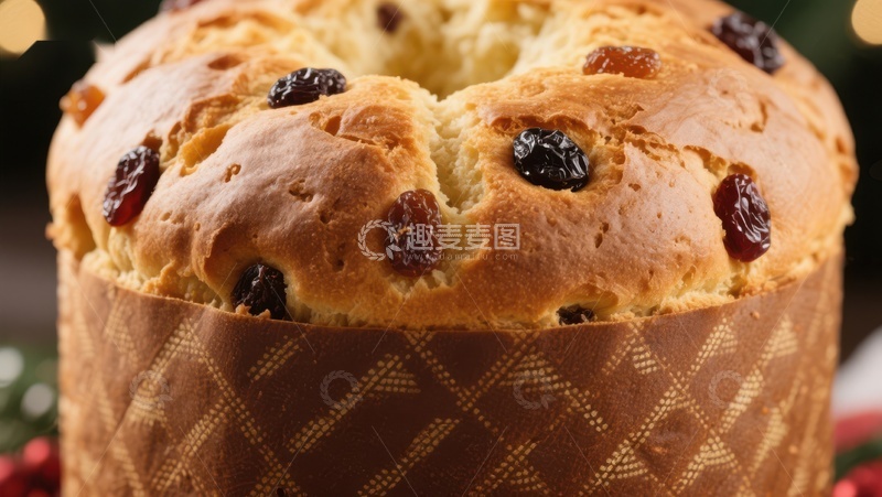 高清大图下载【趣麦麦图】节日甜面包特写