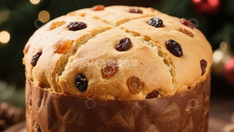 高清大图下载【趣麦麦图】节日甜面包，点缀干果
