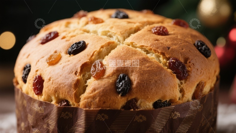 高清大图下载【趣麦麦图】节日甜面包特写