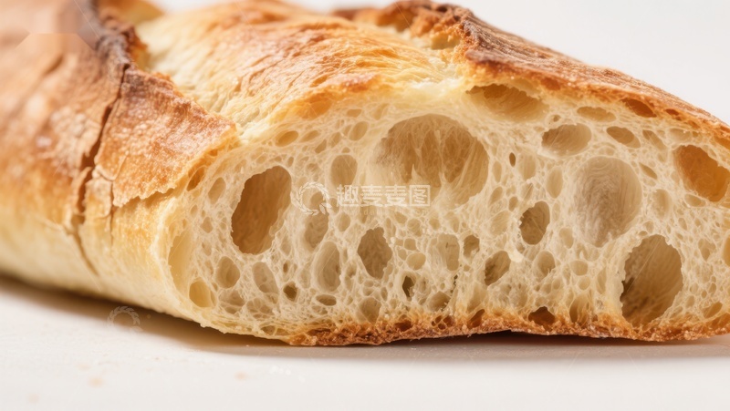 高清大图下载【趣麦麦图】新鲜出炉的法式面包切片
