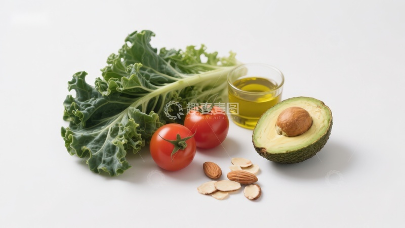 高清大图下载【趣麦麦图】新鲜蔬菜与健康食材组合