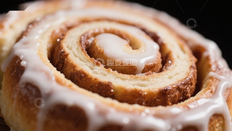 高清大图下载【趣麦麦图】香甜肉桂卷特写