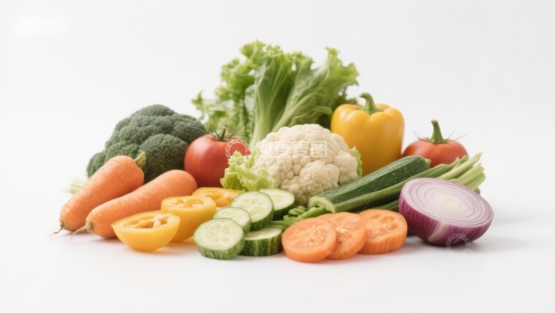 高清大图下载【趣麦麦图】新鲜蔬菜组合展示