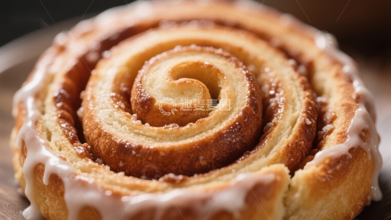 高清大图下载【趣麦麦图】香甜肉桂卷特写