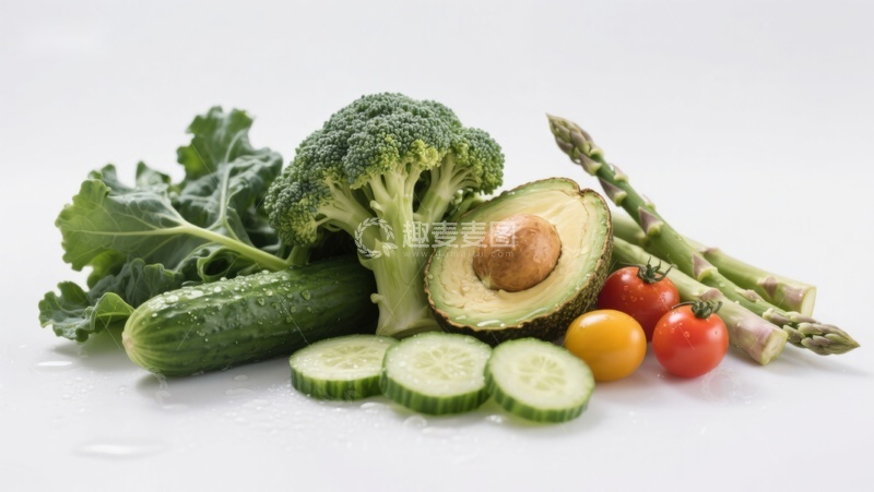 高清大图下载【趣麦麦图】新鲜蔬菜与牛油果组合