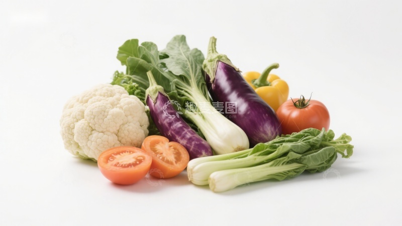 高清大图下载【趣麦麦图】新鲜蔬菜组合展示