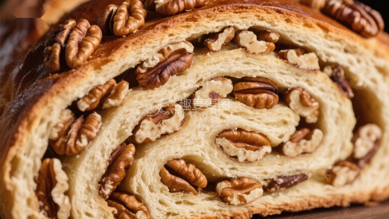 高清大图下载【趣麦麦图】核桃面包的诱人螺旋