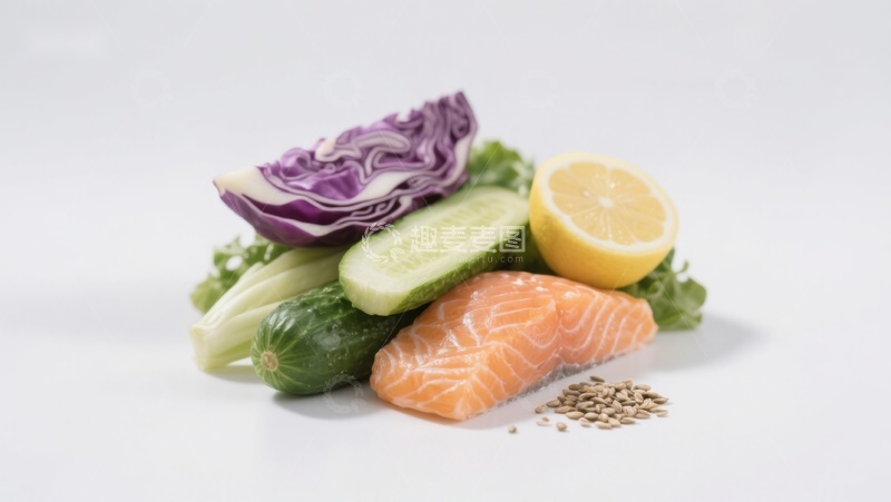 高清大图下载【趣麦麦图】新鲜食材组合展示