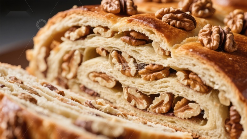 高清大图下载【趣麦麦图】核桃酥饼的诱人特写