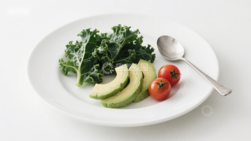 高清大图下载【趣麦麦图】盘中蔬菜与牛油果