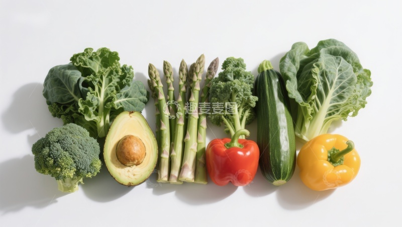 高清大图下载【趣麦麦图】新鲜蔬菜排列展示