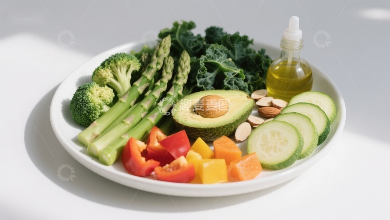 高清大图下载【趣麦麦图】新鲜蔬菜水果拼盘