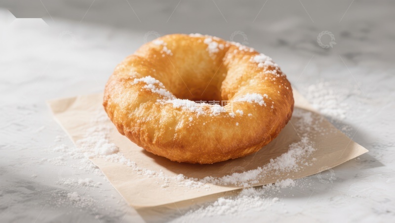 高清大图下载【趣麦麦图】糖粉甜甜圈静置展示