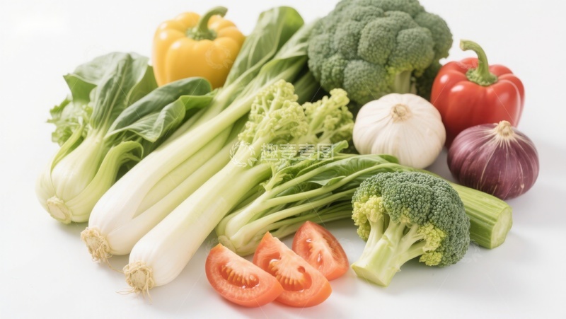 高清大图下载【趣麦麦图】新鲜蔬菜组合展示