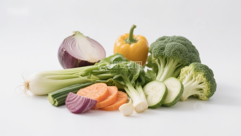 高清大图下载【趣麦麦图】新鲜蔬菜组合特写