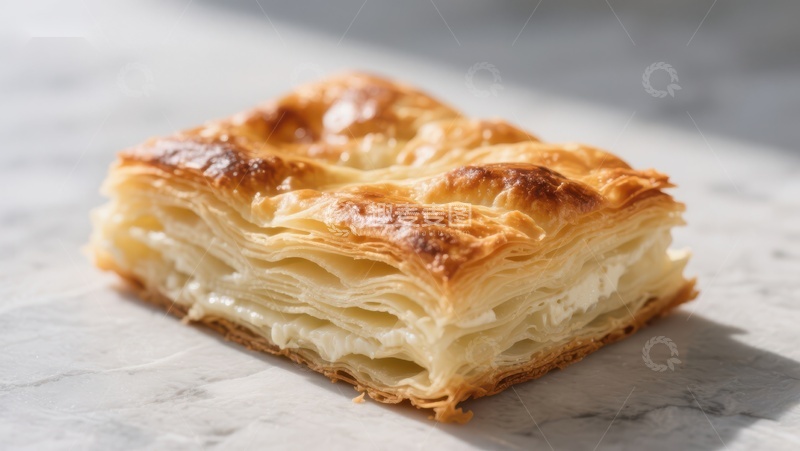 高清大图下载【趣麦麦图】金黄酥脆的千层糕点