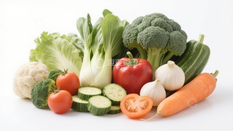 高清大图下载【趣麦麦图】新鲜蔬菜组合展示