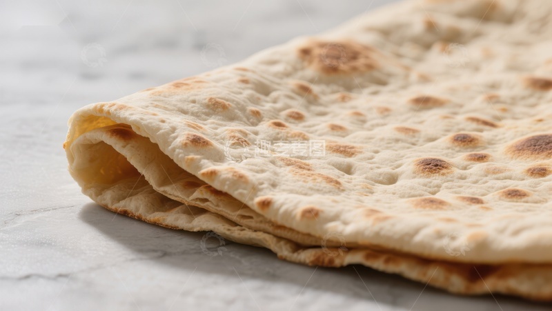 高清大图下载【趣麦麦图】新鲜出炉的薄饼叠放特写