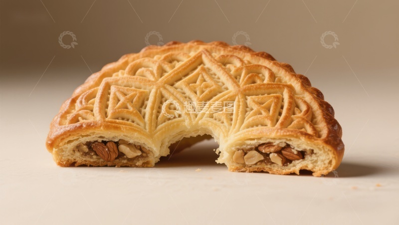高清大图下载【趣麦麦图】酥皮糕点切面展示