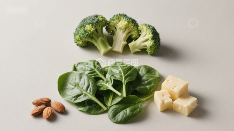 高清大图下载【趣麦麦图】新鲜蔬菜坚果与奶酪组合
