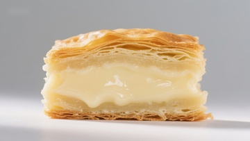 酥皮奶油馅饼特写