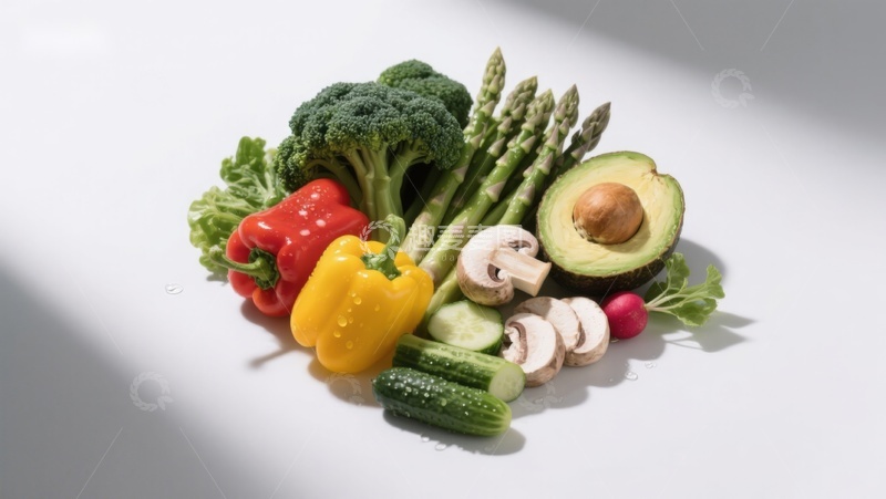 高清大图下载【趣麦麦图】新鲜蔬菜与水果组合