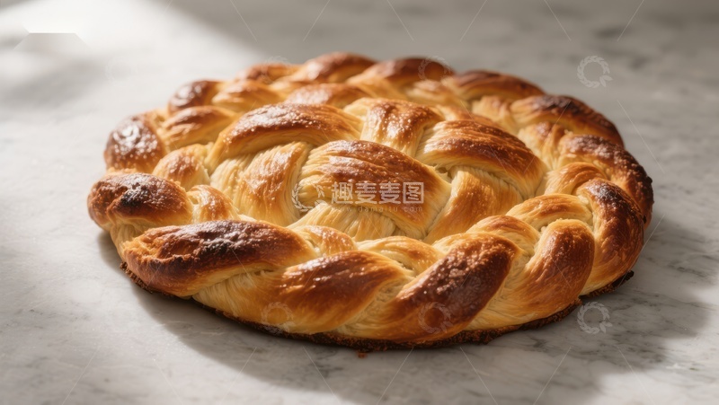 高清大图下载【趣麦麦图】-金黄编织面包