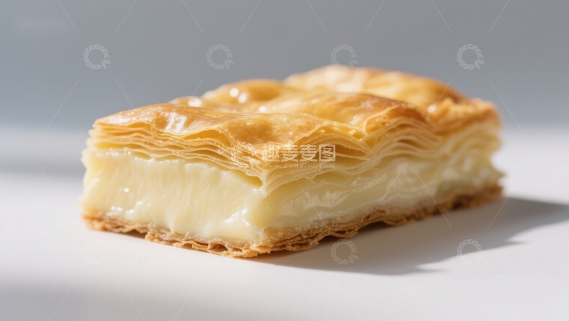 高清大图下载【趣麦麦图】金黄酥皮奶酪糕点