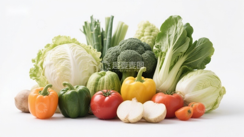 高清大图下载【趣麦麦图】新鲜蔬菜组合展示