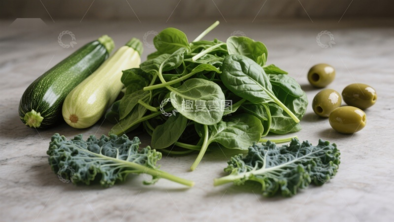 高清大图下载【趣麦麦图】新鲜绿色蔬菜静物