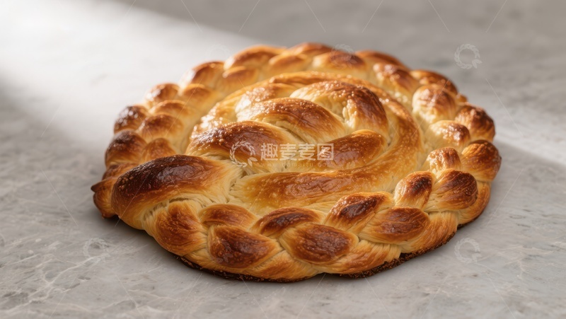 高清大图下载【趣麦麦图】-金黄编织面包