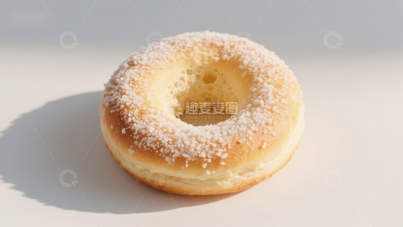 高清大图下载【趣麦麦图】撒有糖粉的甜甜圈