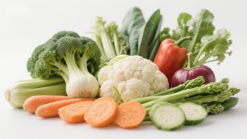 高清大图下载【趣麦麦图】新鲜蔬菜组合展示
