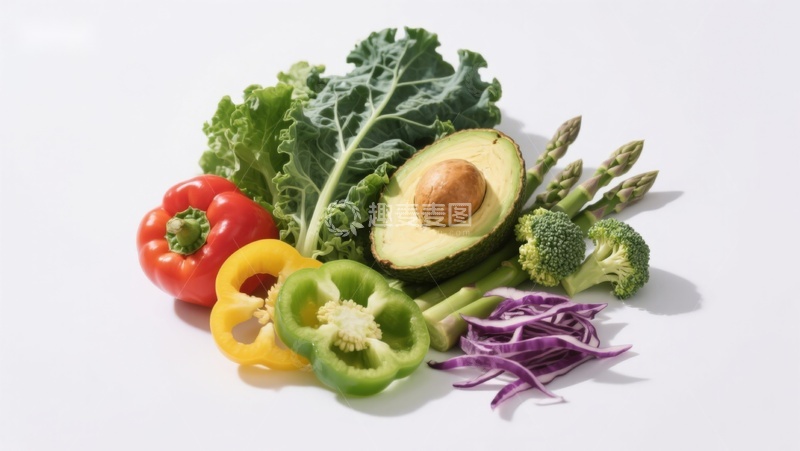 高清大图下载【趣麦麦图】新鲜蔬菜与牛油果组合