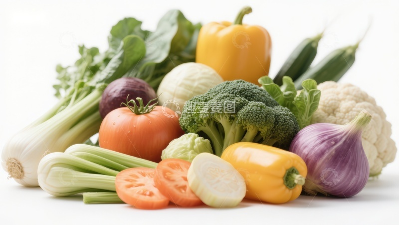 高清大图下载【趣麦麦图】新鲜蔬菜组合展示