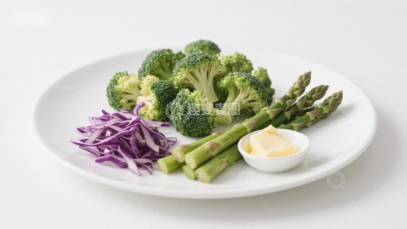 高清大图下载【趣麦麦图】盘中蔬菜与酱料组合