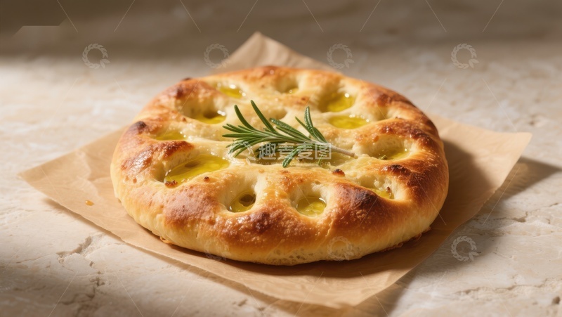 高清大图下载【趣麦麦图】香草橄榄油面包
