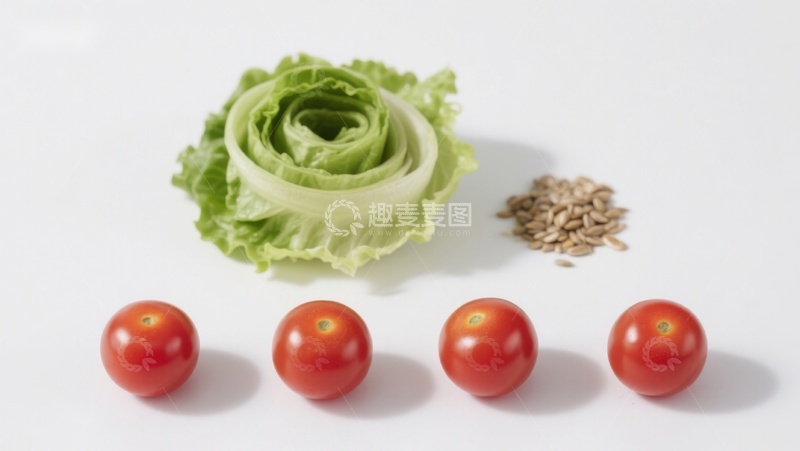 高清大图下载【趣麦麦图】新鲜蔬菜与种子静物摆拍