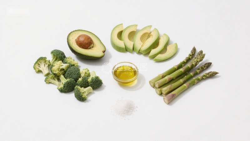 高清大图下载【趣麦麦图】新鲜蔬菜与牛油果食材摆拍