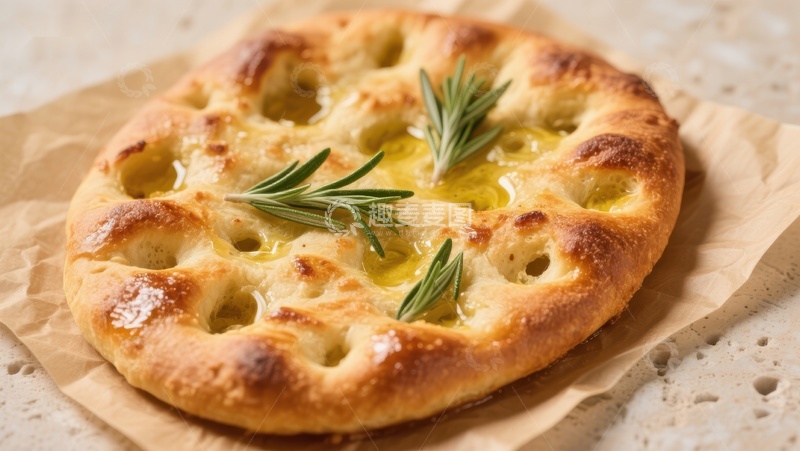 高清大图下载【趣麦麦图】香草橄榄油烤制的意式面包