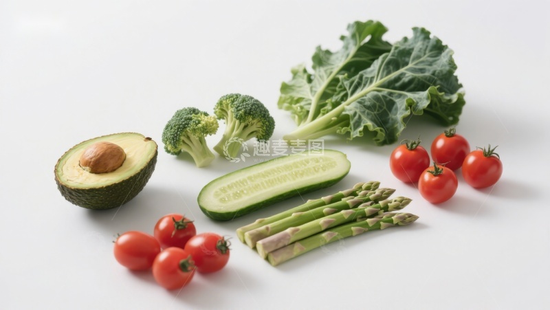 高清大图下载【趣麦麦图】新鲜蔬菜与水果摆拍