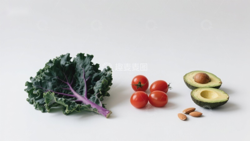 高清大图下载【趣麦麦图】新鲜蔬菜与牛油果静物