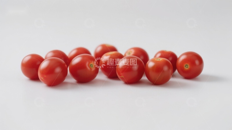 高清大图下载【趣麦麦图】红色小番茄排列展示