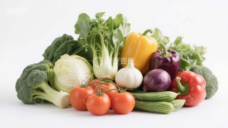 高清大图下载【趣麦麦图】新鲜蔬菜组合展示